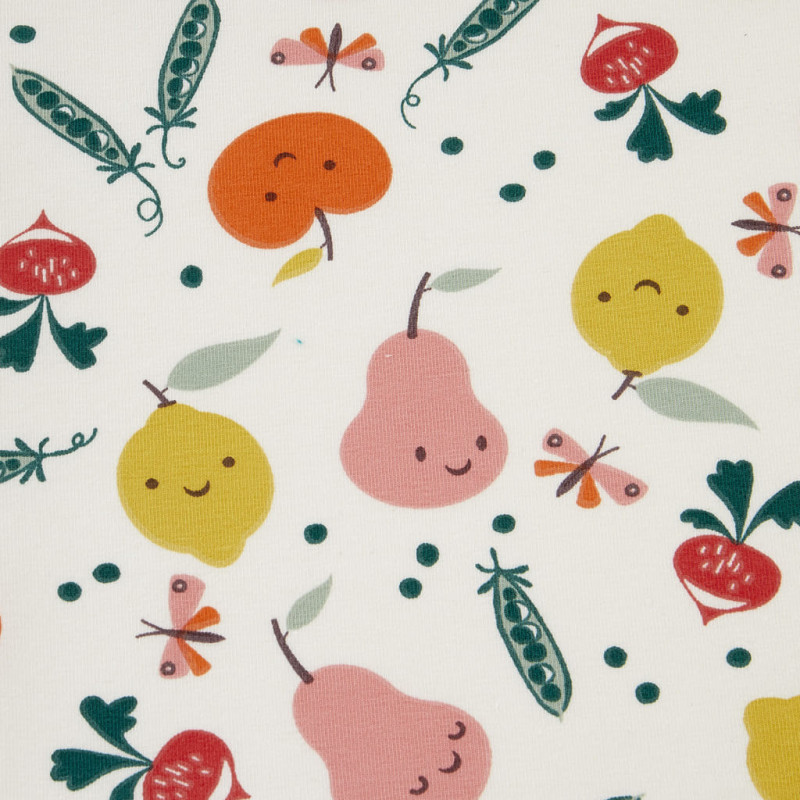 Punto estampado VEGGY Blanco / Multicolor vintage